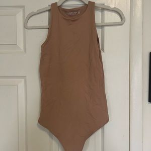 Abercrombie “Soft A&F Collection” Soft Matte Seamless High Neck Body Suit XS